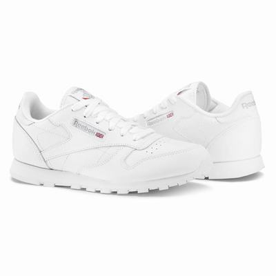 Reebok Women's Classic Leather Shoes White,US-83215